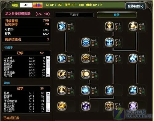 龙之谷游侠PK加点详解T3来临40级的完美