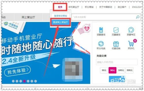 中国移动网上营业厅怎么查询话费充值记录