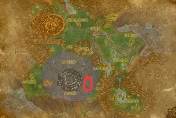 《魔兽世界》痛苦之丘位置