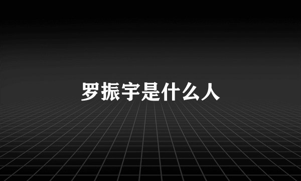 罗振宇是什么人