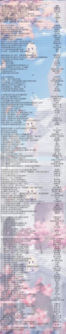 奇迹暖暖奇迹大陆知识问答2023答案大全推荐