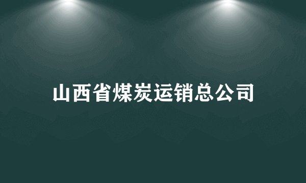 山西省煤炭运销总公司