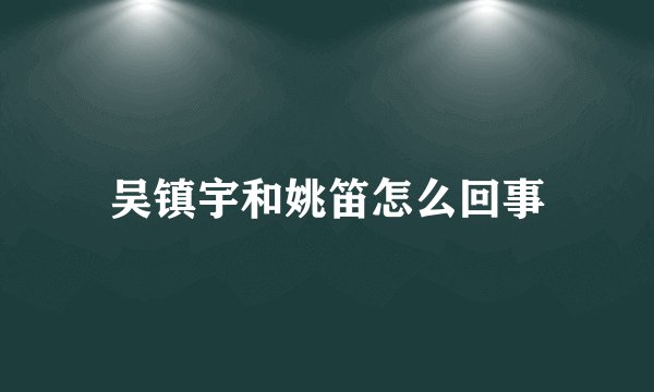 吴镇宇和姚笛怎么回事
