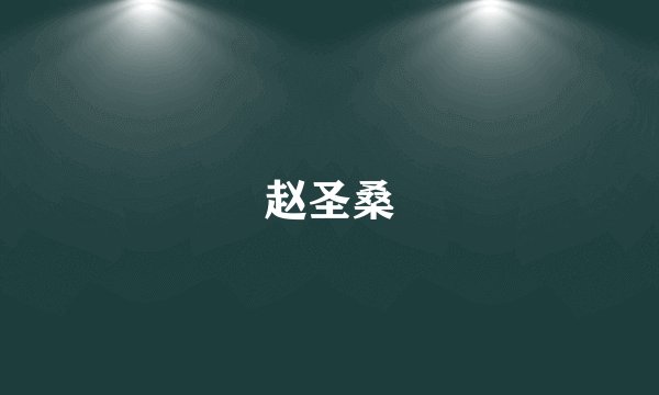赵圣桑