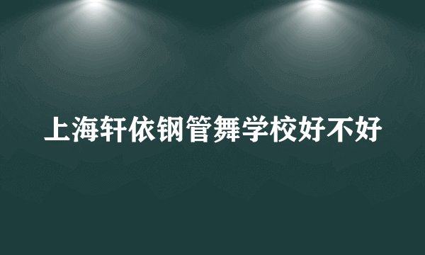 上海轩依钢管舞学校好不好