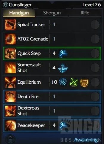 命运方舟女枪手1到50级加点指南