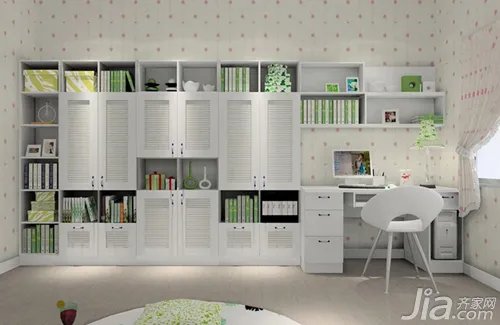整体书柜效果图欣赏 整体书柜效果图解析