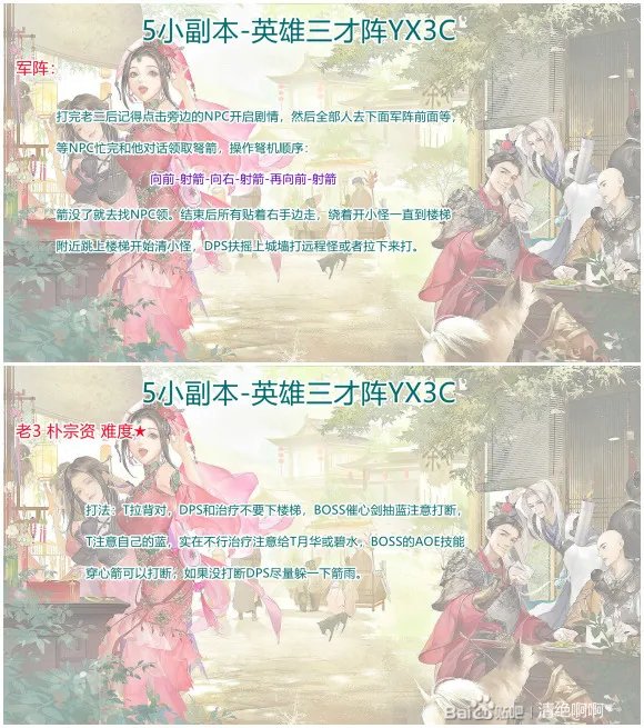 《剑网3怀旧服》英雄三才阵打法攻略