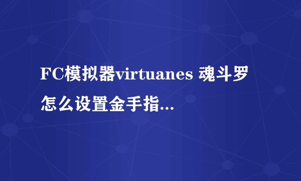 FC模拟器virtuanes 魂斗罗怎么设置金手指让其有30条命?