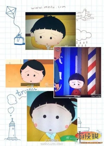 小丸子新发型萌哭网友：“和大头儿子有一腿”