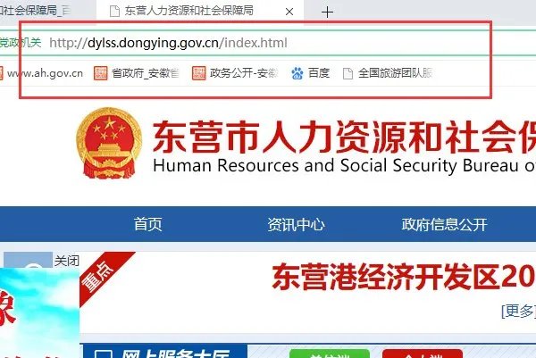 东营市劳动和社会保障局网站