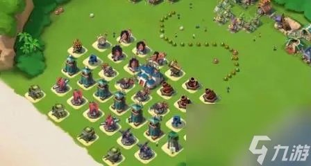 海岛奇兵10本最强防御阵型图-海岛奇兵10本防野人靠山阵容