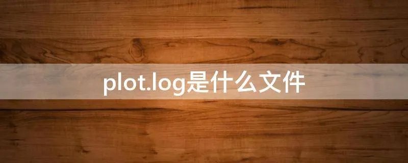 plot.log是什么文件