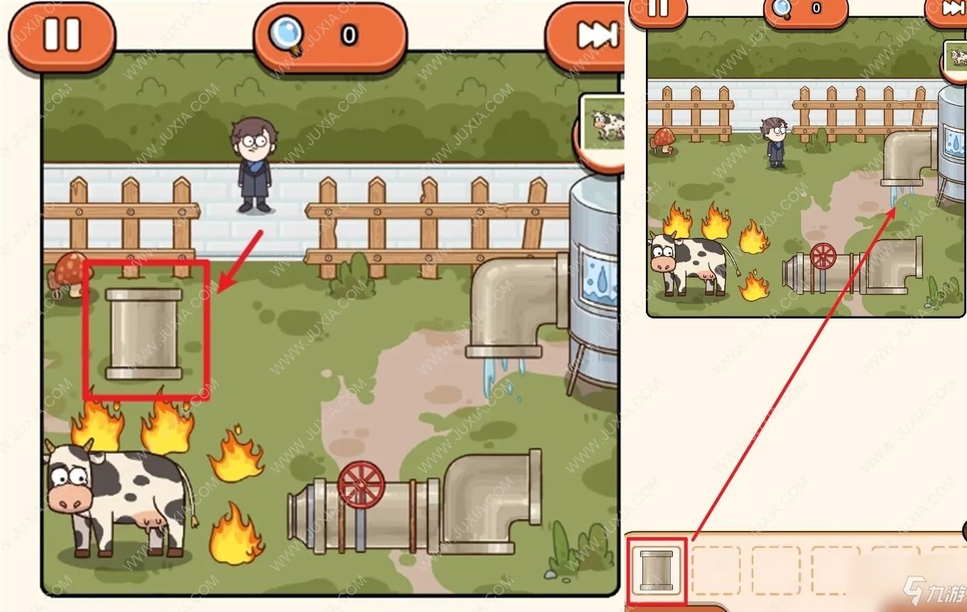 案件大师第6关拯救奶牛攻略 怎么救出被困的奶牛