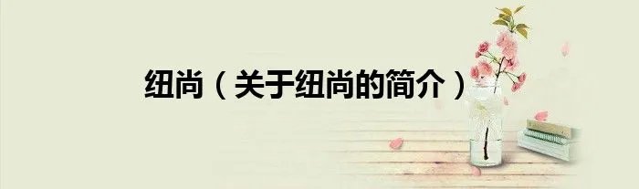 纽尚（关于纽尚的简介）