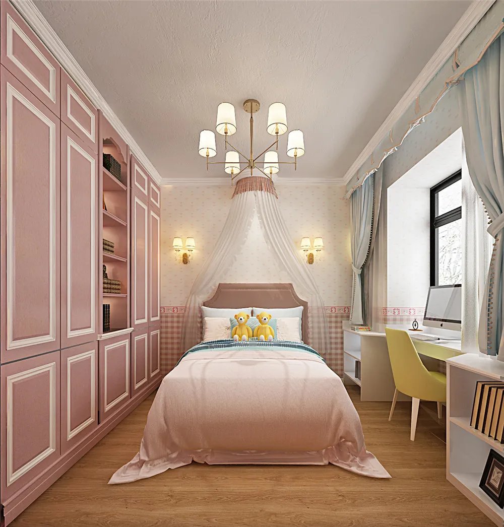 想给孩子一个良好的读书环境,就看这套儿童卧室装修效果图吧!