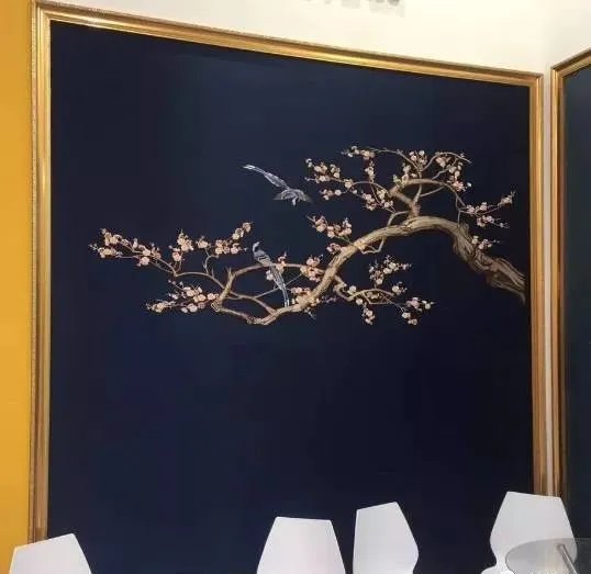 解密独绣刺绣墙布的生产