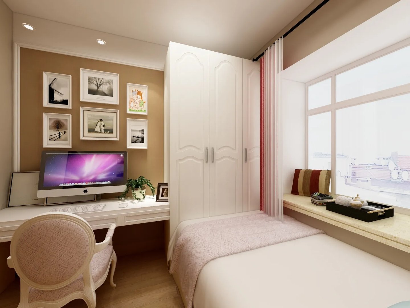 想给孩子一个良好的读书环境,就看这套儿童卧室装修效果图吧!