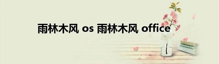 雨林木风 os 雨林木风 office