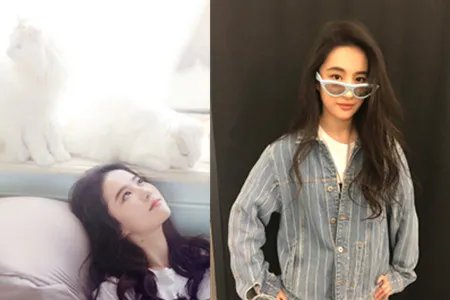刘亦菲微博发文 素颜上镜状态好