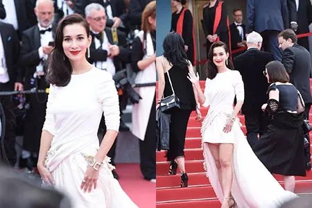 卢靖姗首曝车技 高情商回应戛纳红毯被嘲事件