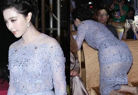 范冰冰透视装时装表演身材秀 性感撩人的丰臀引热议