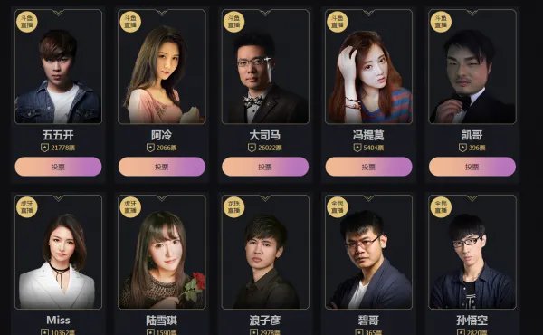 年度盛典投票地址公布 快给喜爱的人投票