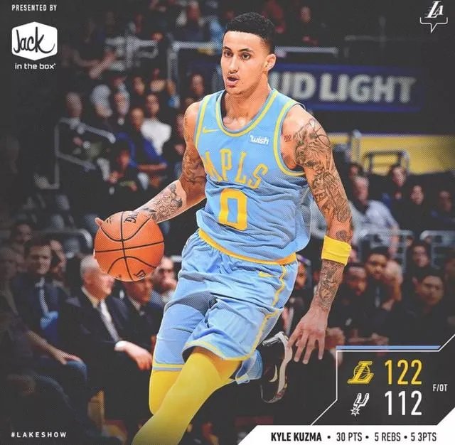 湖人加时以122:112战胜马刺,本赛季横扫马刺,你怎么看这场比赛?