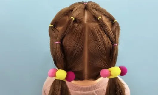 100种儿童短发扎发步骤