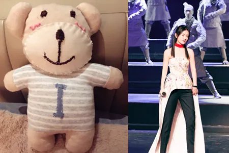 谢娜做娃娃赠好友 是心灵手巧的孕妈没错了