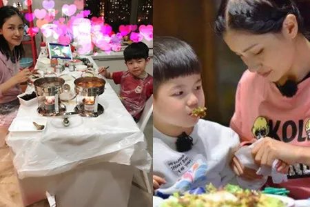 安吉陪妈妈涮火锅    懂事小暖男令胡可感动