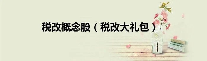 税改概念股（税改大礼包）