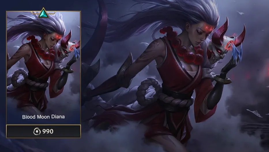 《lol手游》皎月新皮肤腥红之月怎么样 皎月皮肤解析
