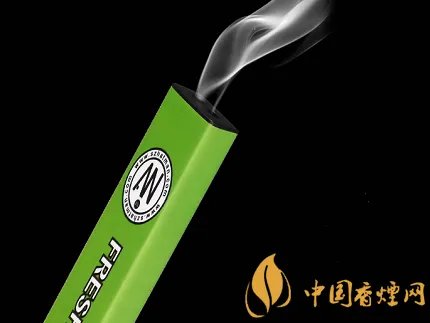 狼烟天下新款AN小彩条一次性电子烟测评