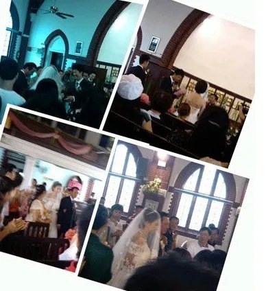 唐一菲凌潇肃结婚照片曝光 结婚现场男方家长并未到场