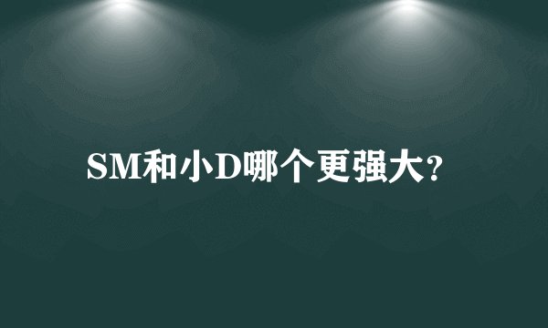 SM和小D哪个更强大？