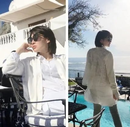 47岁许晴美腿纤细 网友：越来越像小姑娘了