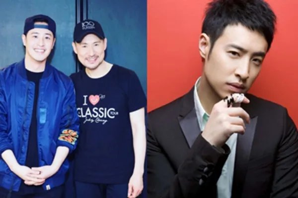 潘玮柏张学友合影 两人打扮帅气笑容满面