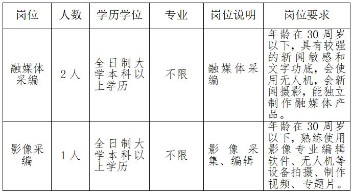 2021年安徽日报农村版报社招聘3人启事
