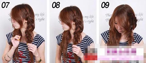 韩式麻花辫发型扎法