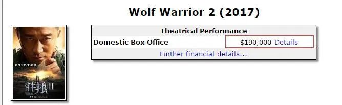 战狼2国内票房爆红，北美票房遇冷，你怎么看？