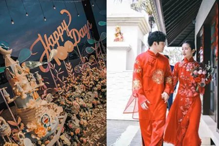 曝付辛博颖儿请柬 小月亮百日宴现场图曝光