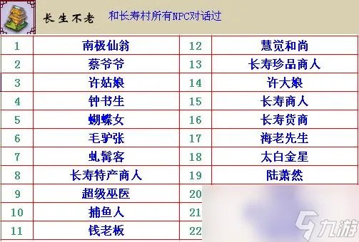 梦幻西游npc成就攻略