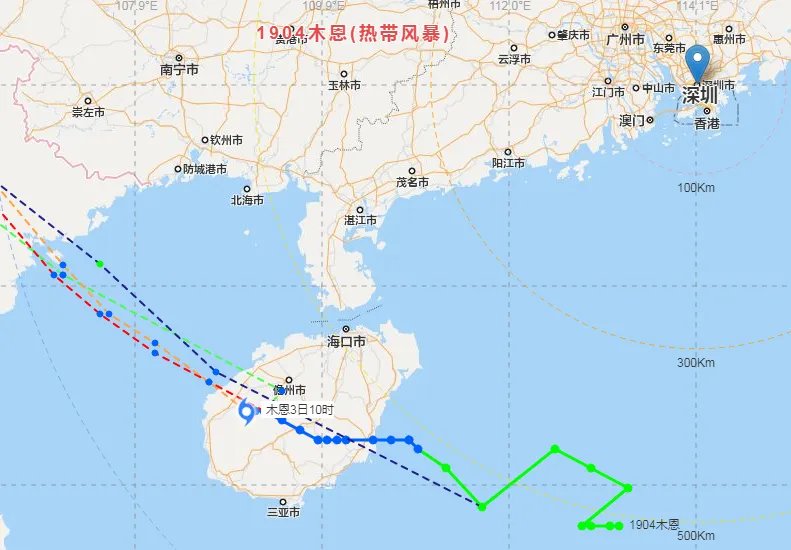中央气象台发布4号台风登陆消息 木恩凌晨登陆海南万宁