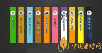 狼烟天下新款AN小彩条一次性电子烟测评